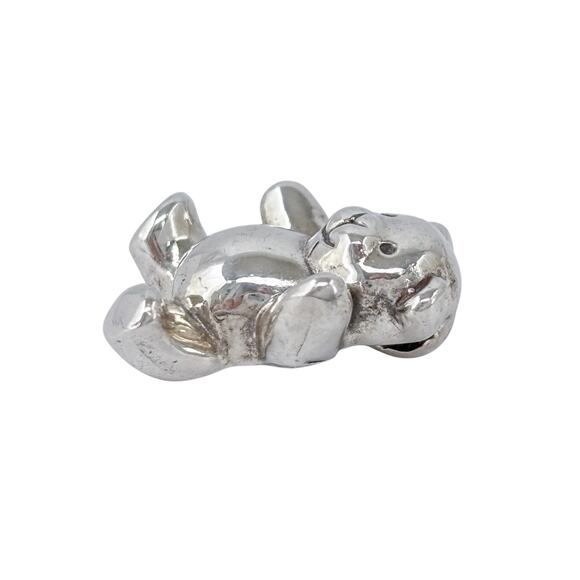 Vintage Sterling Silver 925 | Waving Teddy Bear Pendant - Picture 5 of 7